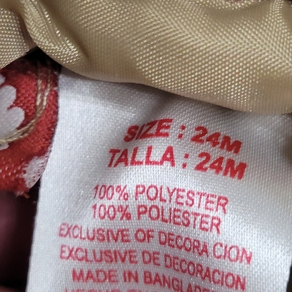 Peanuts Snoopy vest puffer Boys Size 24 months cranberry - Picture 3 of 7